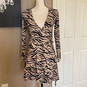 Zebra print day dress